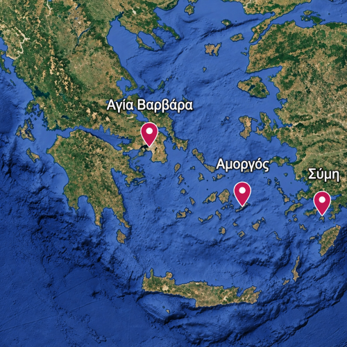 Χάρτης με 3 κουκκίδες